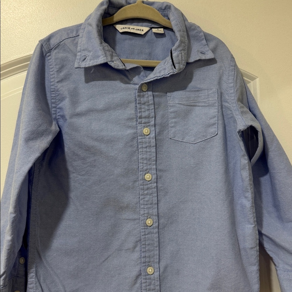 Janie and jack Blue Collared Shirt
